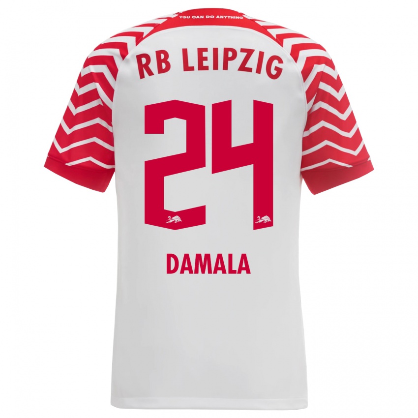 Kvinder Bilal Damala #24 Hvid Hjemmebane Spillertrøjer 2023/24 Trøje T-Shirt
