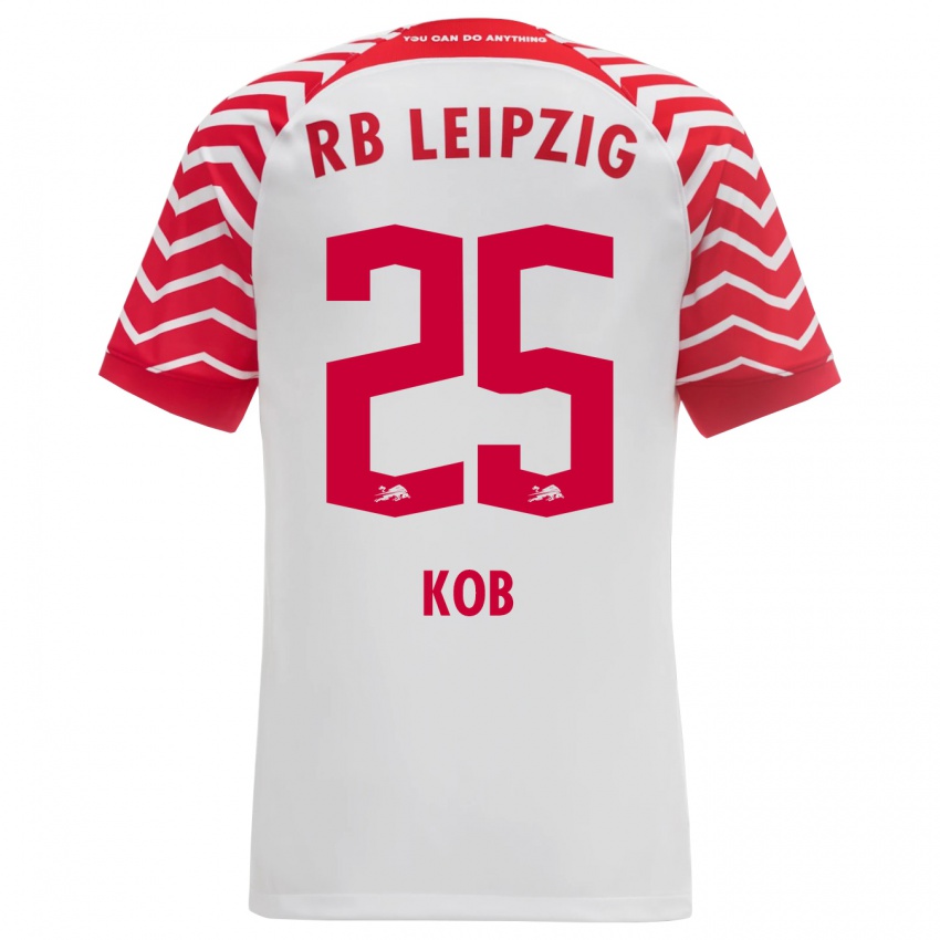 Kvinder Leon Koß #25 Hvid Hjemmebane Spillertrøjer 2023/24 Trøje T-Shirt