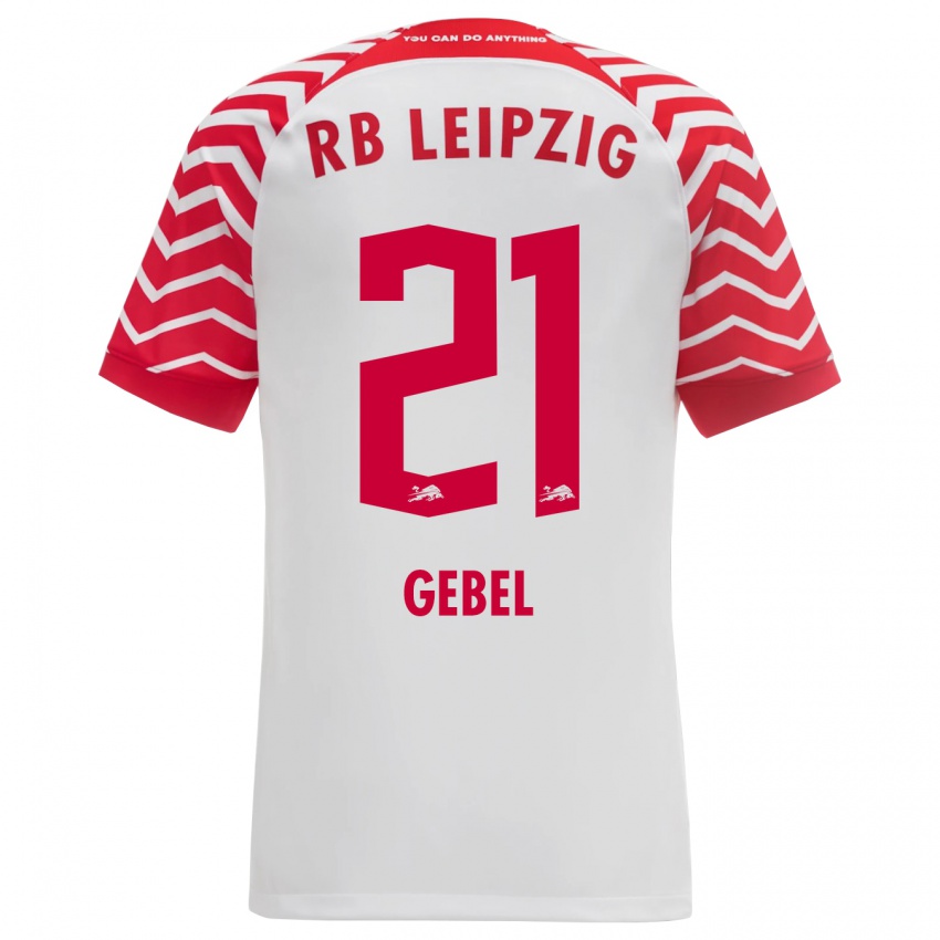 Kvinder Viggo Gebel #21 Hvid Hjemmebane Spillertrøjer 2023/24 Trøje T-Shirt