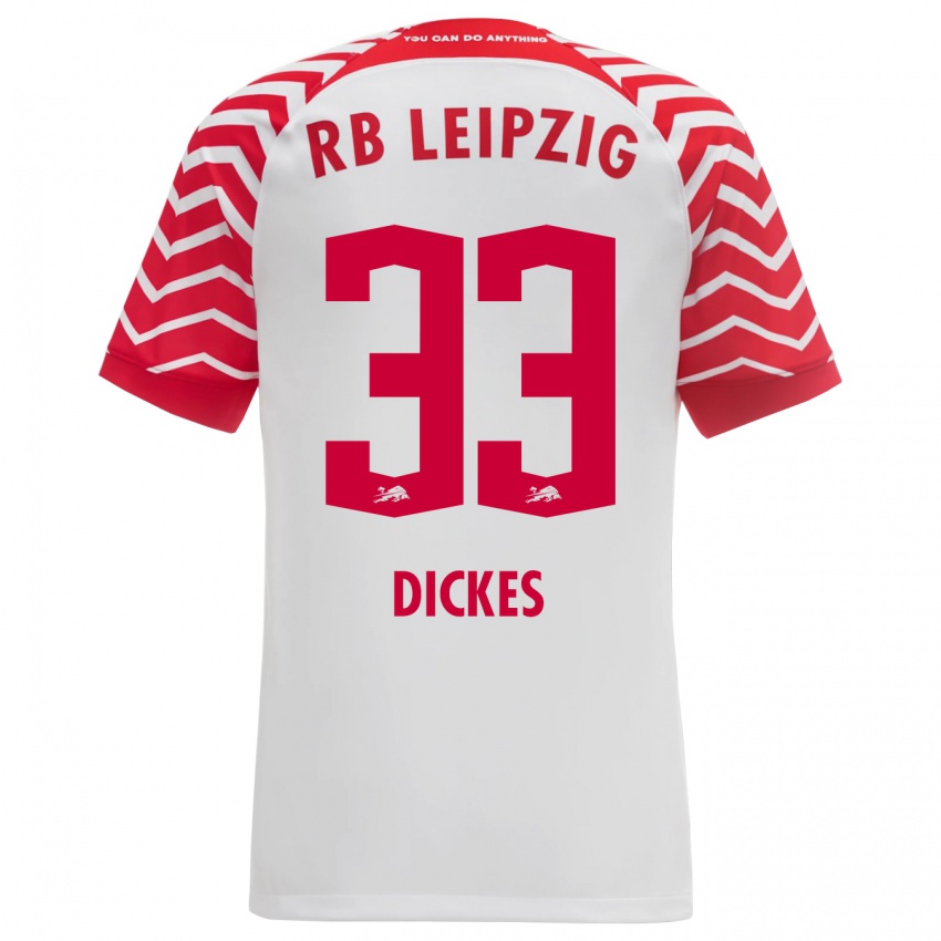 Kvinder Fernando Dickes #33 Hvid Hjemmebane Spillertrøjer 2023/24 Trøje T-Shirt