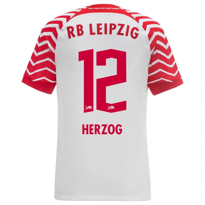 Kvinder Elvira Herzog #12 Hvid Hjemmebane Spillertrøjer 2023/24 Trøje T-Shirt