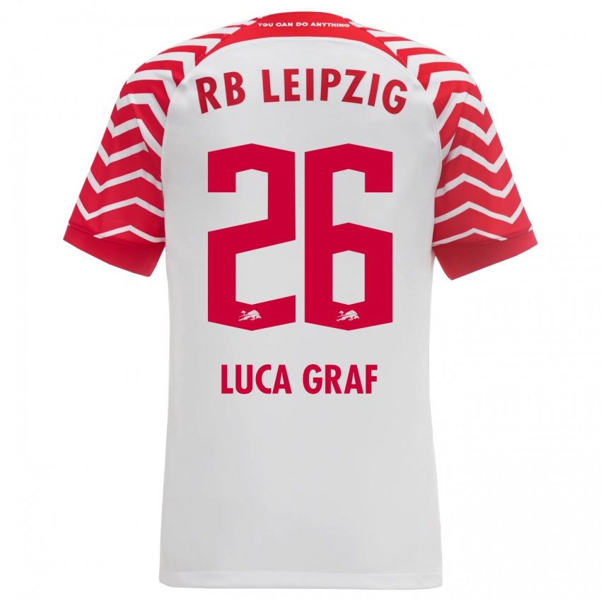 Kvinder Luca Marie Graf #26 Hvid Hjemmebane Spillertrøjer 2023/24 Trøje T-Shirt