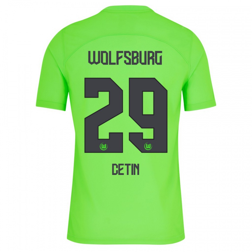 Kvinder Erkan Cetin #29 Grøn Hjemmebane Spillertrøjer 2023/24 Trøje T-Shirt