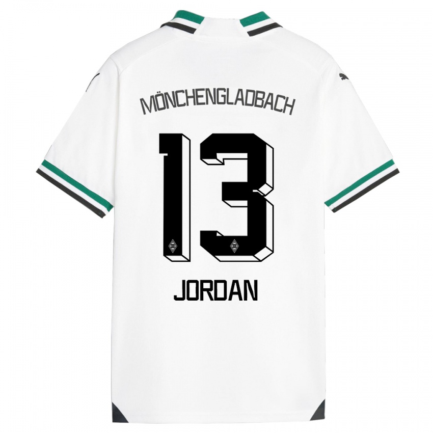 Kvinder Jordan #13 Hvid Grøn Hjemmebane Spillertrøjer 2023/24 Trøje T-Shirt