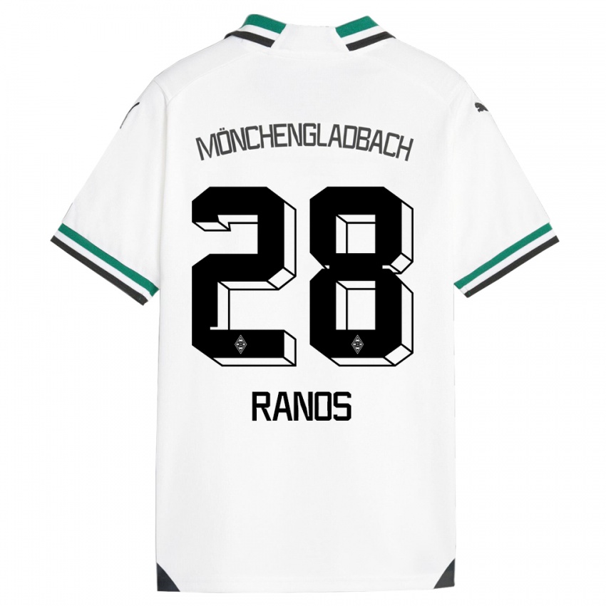 Kvinder Grant-Leon Ranos #28 Hvid Grøn Hjemmebane Spillertrøjer 2023/24 Trøje T-Shirt