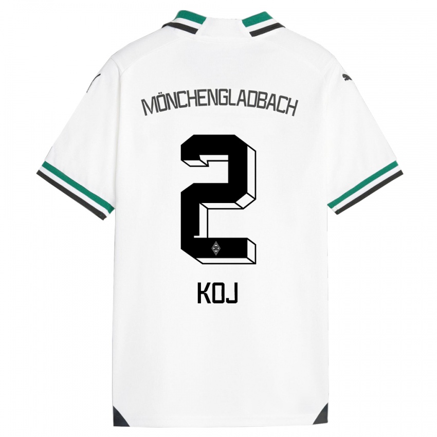 Kvinder Julia Koj #2 Hvid Grøn Hjemmebane Spillertrøjer 2023/24 Trøje T-Shirt
