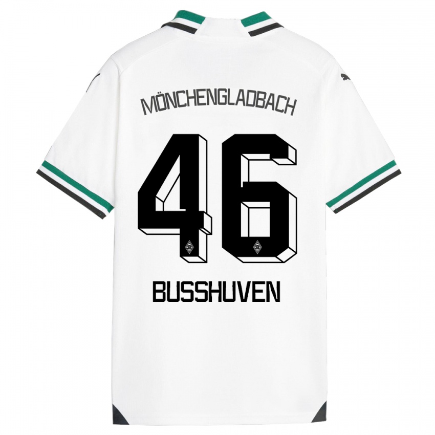 Kvinder Alina Busshuven #46 Hvid Grøn Hjemmebane Spillertrøjer 2023/24 Trøje T-Shirt
