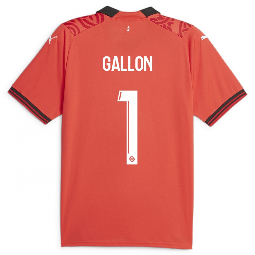 Kvinder Gauthier Gallon #1 Rød Hjemmebane Spillertrøjer 2023/24 Trøje T-Shirt