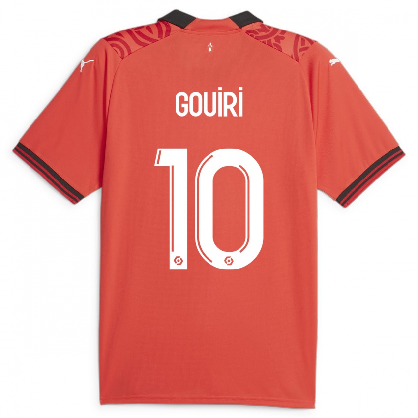 Kvinder Amine Gouiri #10 Rød Hjemmebane Spillertrøjer 2023/24 Trøje T-Shirt