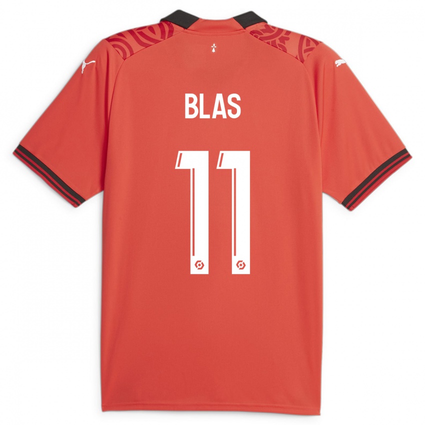 Kvinder Ludovic Blas #11 Rød Hjemmebane Spillertrøjer 2023/24 Trøje T-Shirt