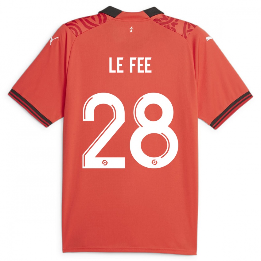Kvinder Enzo Le Fée #28 Rød Hjemmebane Spillertrøjer 2023/24 Trøje T-Shirt