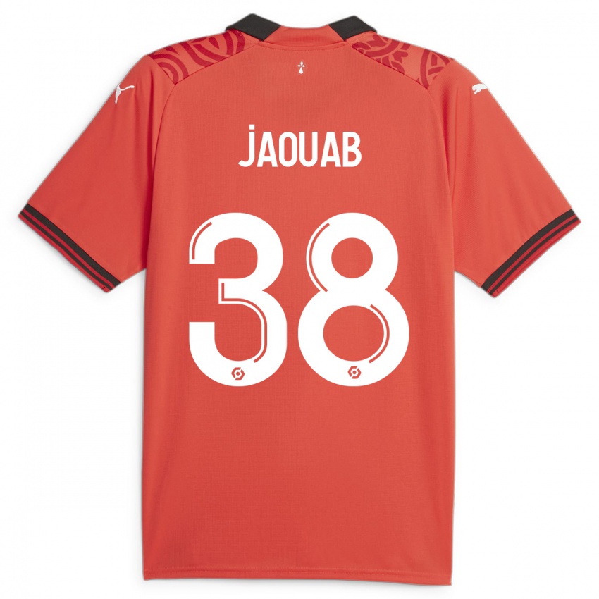 Kvinder Mohamed Jaouab #38 Rød Hjemmebane Spillertrøjer 2023/24 Trøje T-Shirt