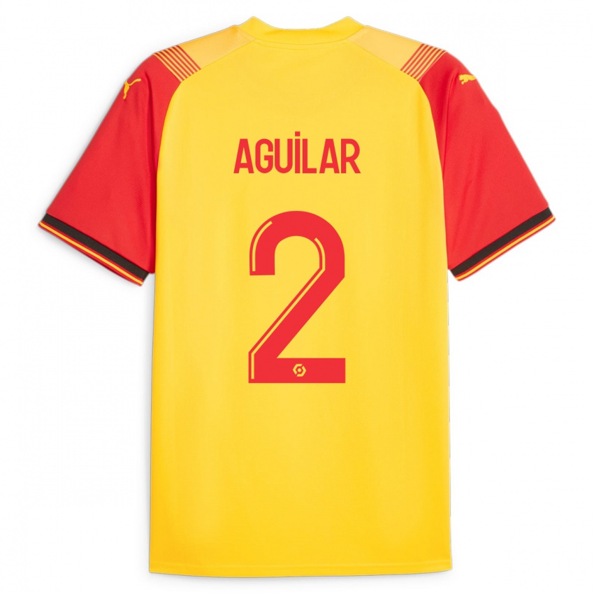 Kvinder Ruben Aguilar #2 Gul Hjemmebane Spillertrøjer 2023/24 Trøje T-Shirt
