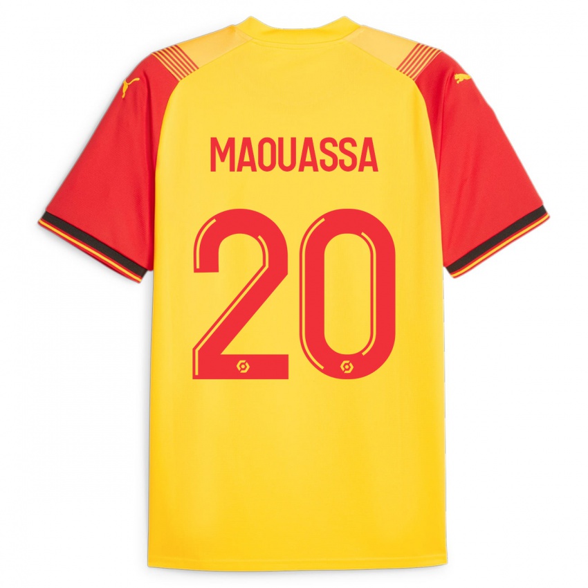 Kvinder Faitout Maouassa #20 Gul Hjemmebane Spillertrøjer 2023/24 Trøje T-Shirt