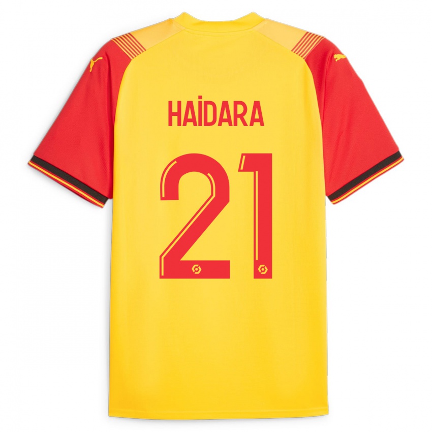 Kvinder Massadio Haidara #21 Gul Hjemmebane Spillertrøjer 2023/24 Trøje T-Shirt