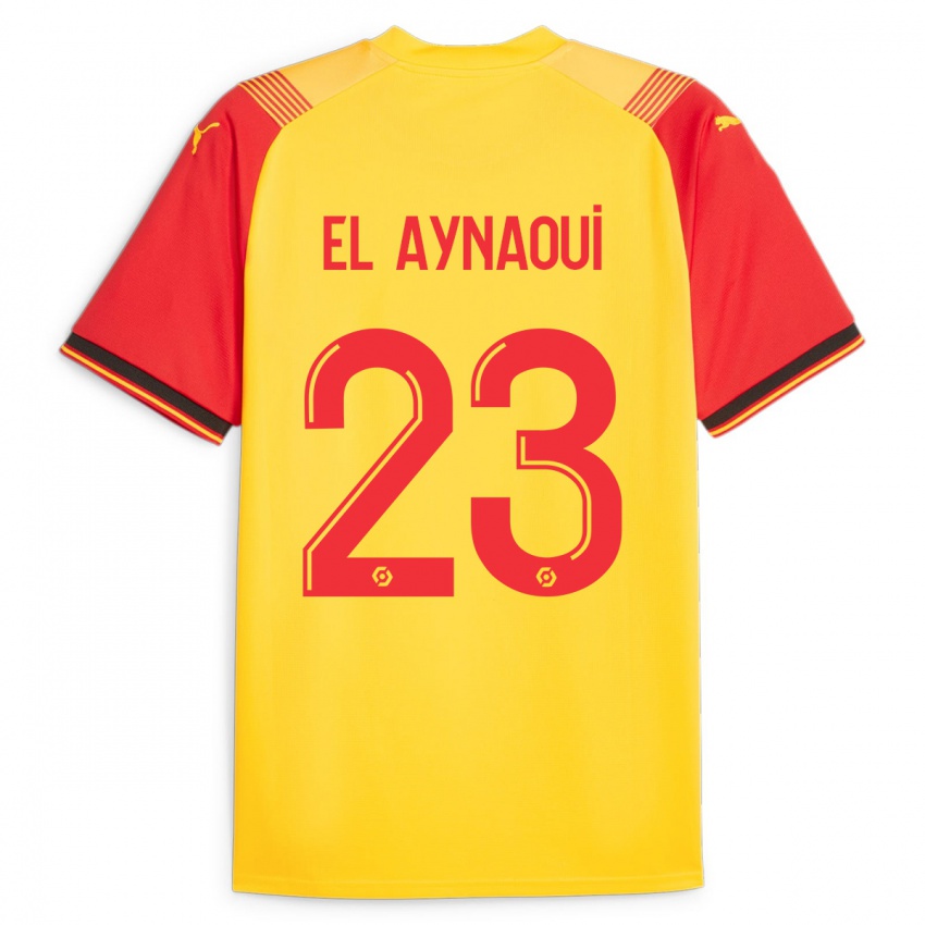 Kvinder Neil El Aynaoui #23 Gul Hjemmebane Spillertrøjer 2023/24 Trøje T-Shirt