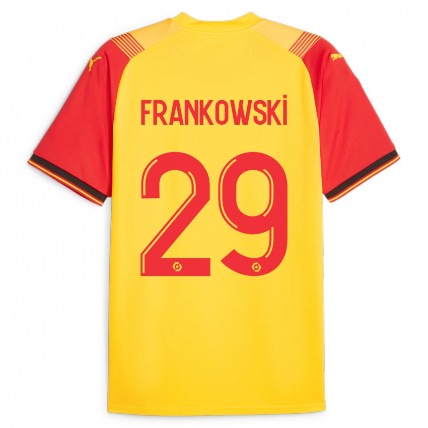 Kvinder Przemyslaw Frankowski #29 Gul Hjemmebane Spillertrøjer 2023/24 Trøje T-Shirt