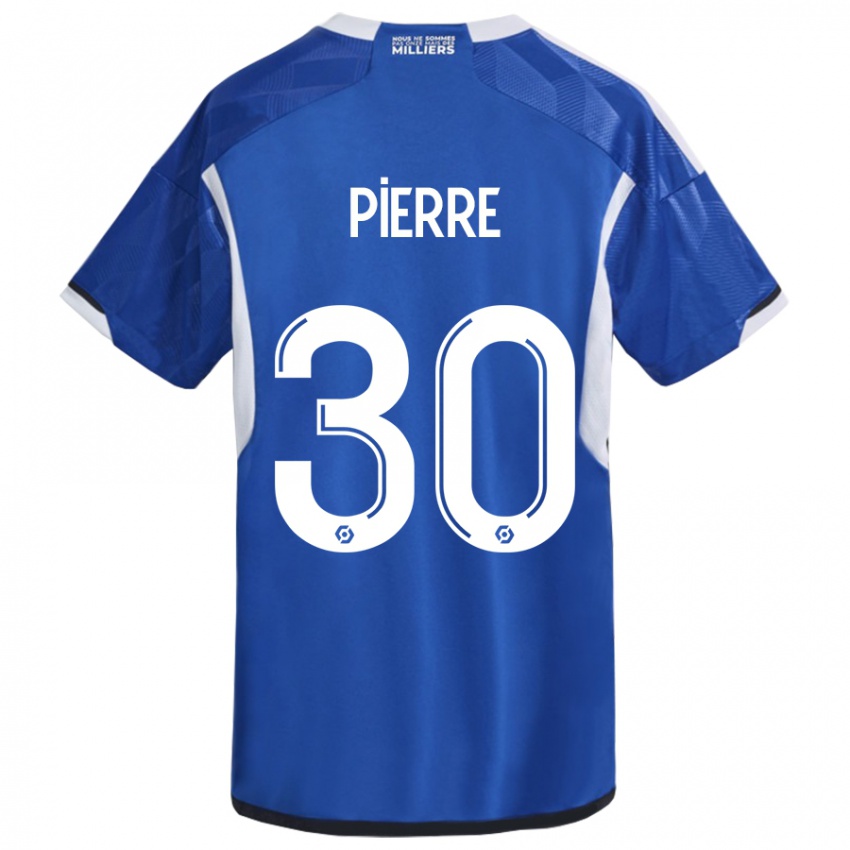 Kvinder Alexandre Pierre #30 Blå Hjemmebane Spillertrøjer 2023/24 Trøje T-Shirt