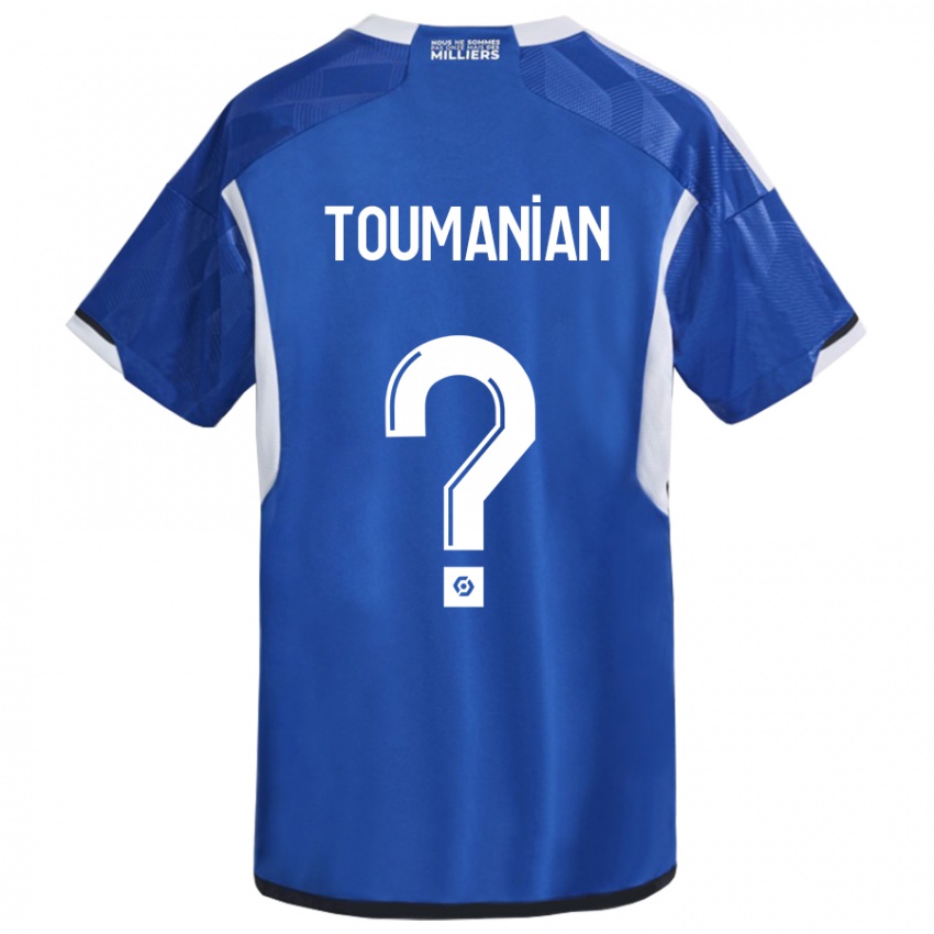 Kvinder Anthony Toumanian #0 Blå Hjemmebane Spillertrøjer 2023/24 Trøje T-Shirt