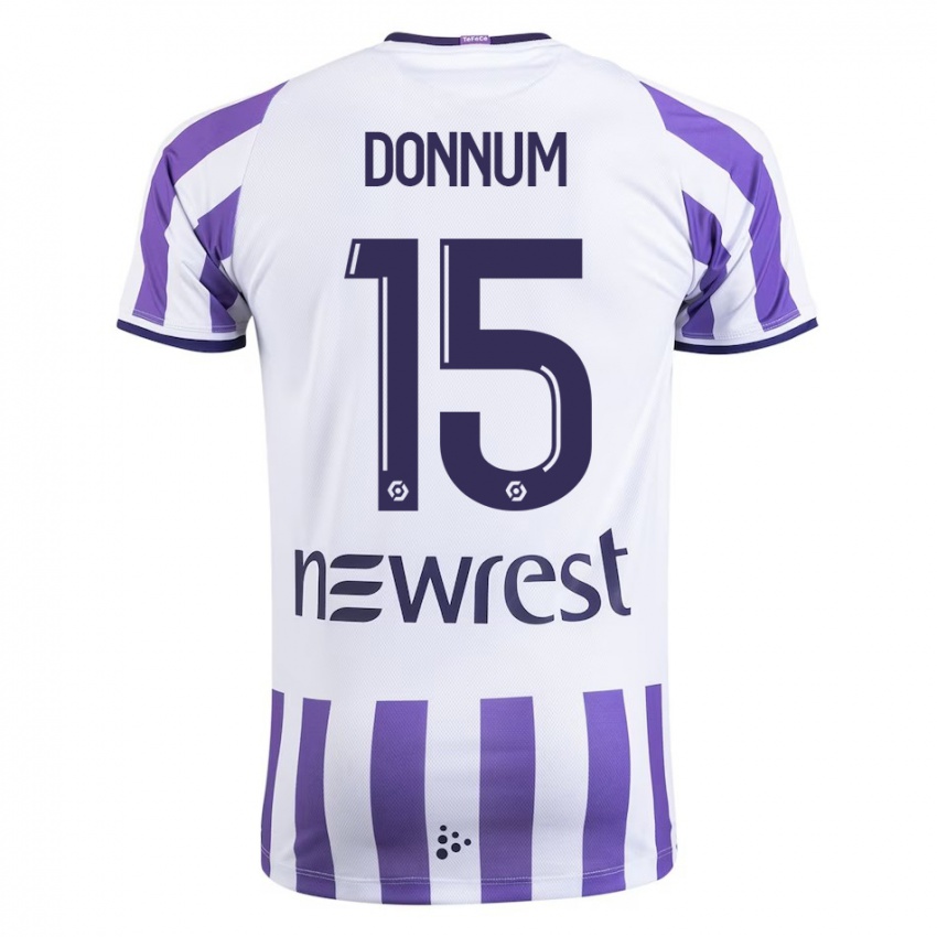 Kvinder Aron Dønnum #15 Hvid Hjemmebane Spillertrøjer 2023/24 Trøje T-Shirt