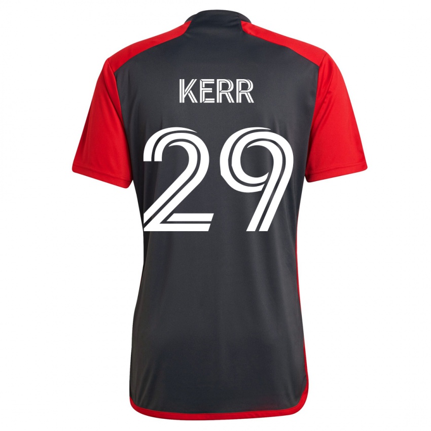 Kvinder Deandre Kerr #29 Grå Hjemmebane Spillertrøjer 2023/24 Trøje T-Shirt