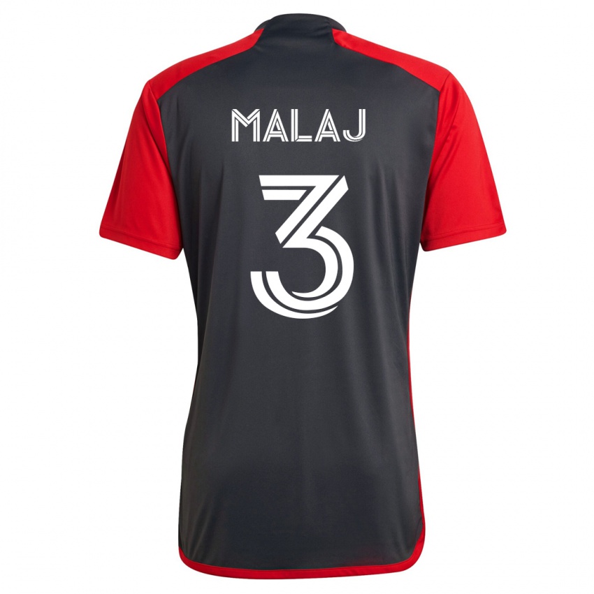 Kvinder Albert Malaj #3 Grå Hjemmebane Spillertrøjer 2023/24 Trøje T-Shirt
