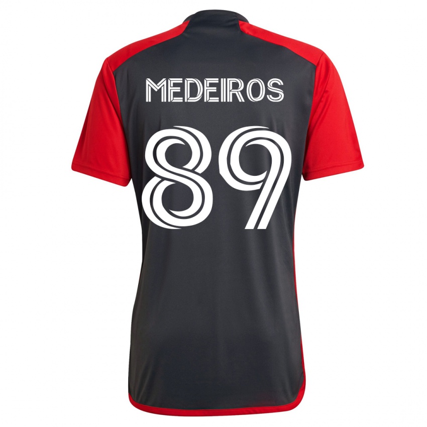 Kvinder Matthew Medeiros #89 Grå Hjemmebane Spillertrøjer 2023/24 Trøje T-Shirt