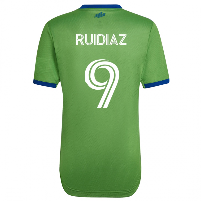 Kvinder Raúl Ruidíaz #9 Grøn Hjemmebane Spillertrøjer 2023/24 Trøje T-Shirt