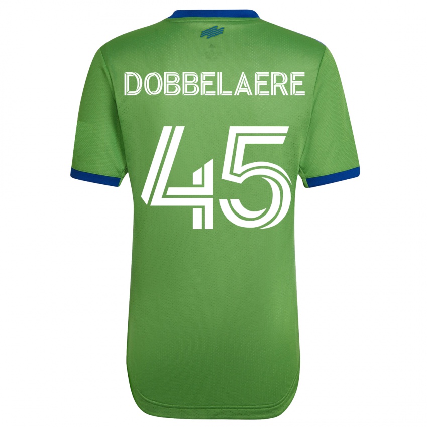 Kvinder Ethan Dobbelaere #45 Grøn Hjemmebane Spillertrøjer 2023/24 Trøje T-Shirt