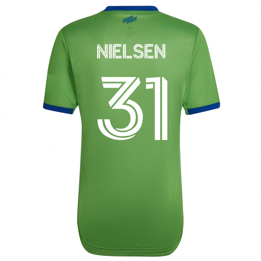 Kvinder Madeline Nielsen #31 Grøn Hjemmebane Spillertrøjer 2023/24 Trøje T-Shirt