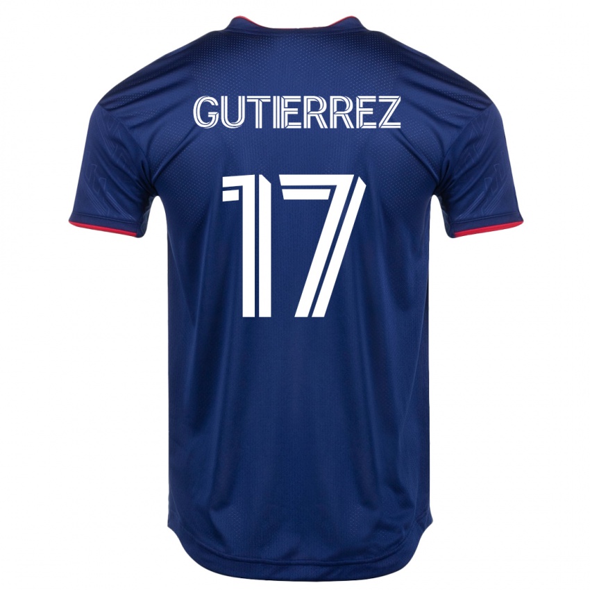 Kvinder Brian Gutiérrez #17 Flåde Hjemmebane Spillertrøjer 2023/24 Trøje T-Shirt