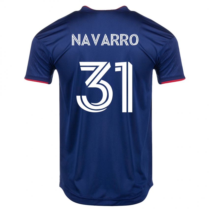 Kvinder Federico Navarro #31 Flåde Hjemmebane Spillertrøjer 2023/24 Trøje T-Shirt