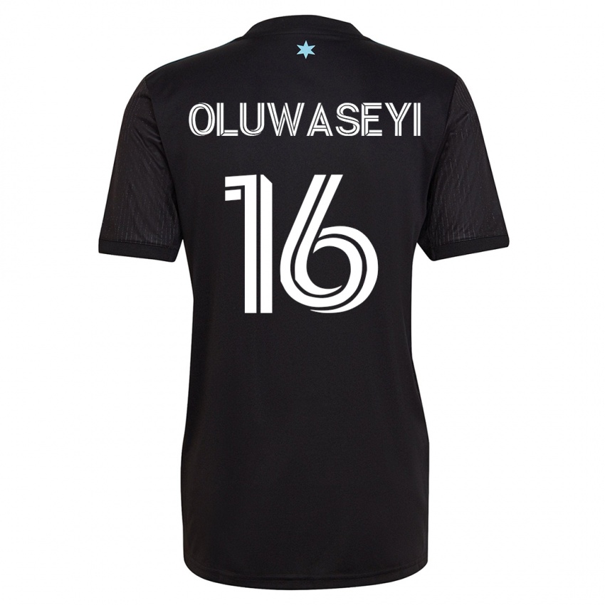 Kvinder Tani Oluwaseyi #16 Sort Hjemmebane Spillertrøjer 2023/24 Trøje T-Shirt