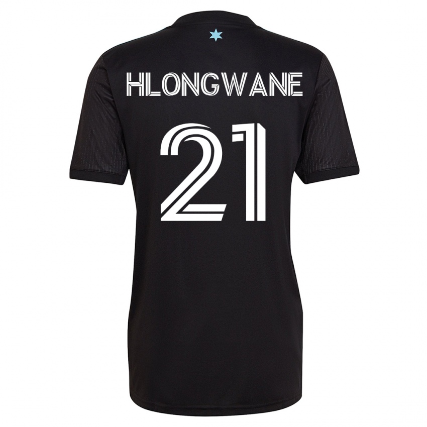 Kvinder Bongokuhle Hlongwane #21 Sort Hjemmebane Spillertrøjer 2023/24 Trøje T-Shirt