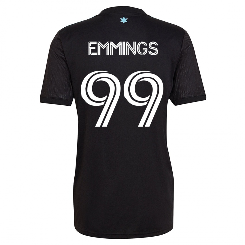 Kvinder Fred Emmings #99 Sort Hjemmebane Spillertrøjer 2023/24 Trøje T-Shirt