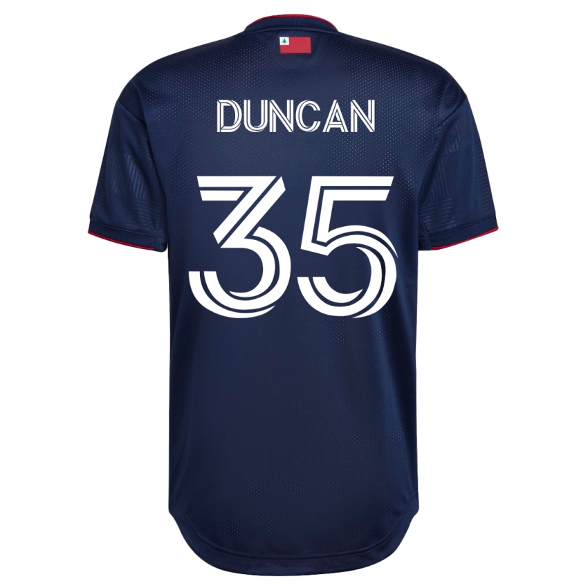 Kvinder Nakye Greenidge-Duncan #35 Flåde Hjemmebane Spillertrøjer 2023/24 Trøje T-Shirt