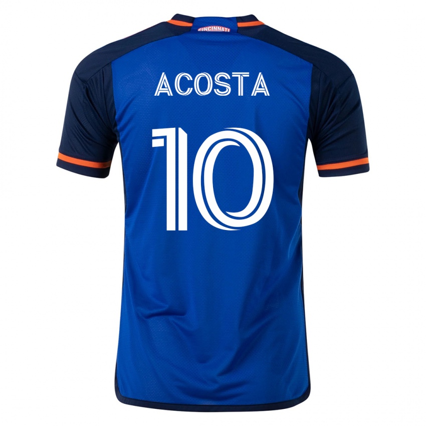 Kvinder Luciano Acosta #10 Blå Hjemmebane Spillertrøjer 2023/24 Trøje T-Shirt