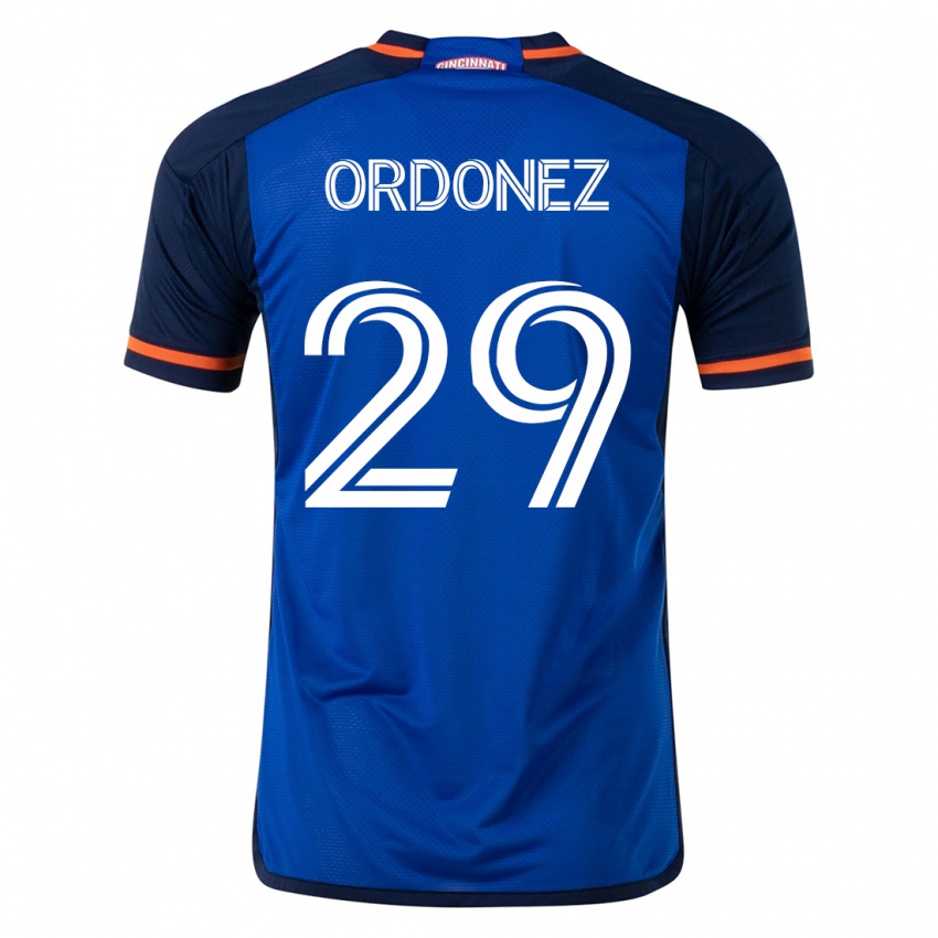 Kvinder Arquímides Ordóñez #29 Blå Hjemmebane Spillertrøjer 2023/24 Trøje T-Shirt