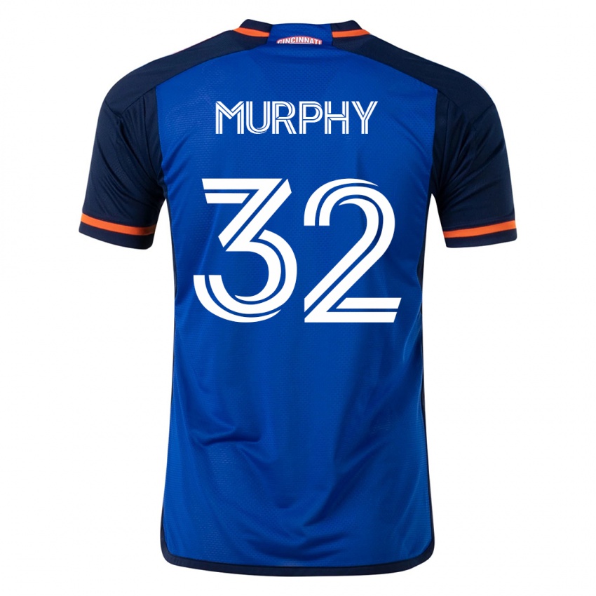 Kvinder Ian Murphy #32 Blå Hjemmebane Spillertrøjer 2023/24 Trøje T-Shirt