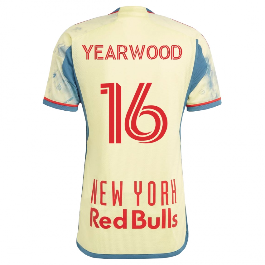 Kvinder Dru Yearwood #16 Gul Hjemmebane Spillertrøjer 2023/24 Trøje T-Shirt