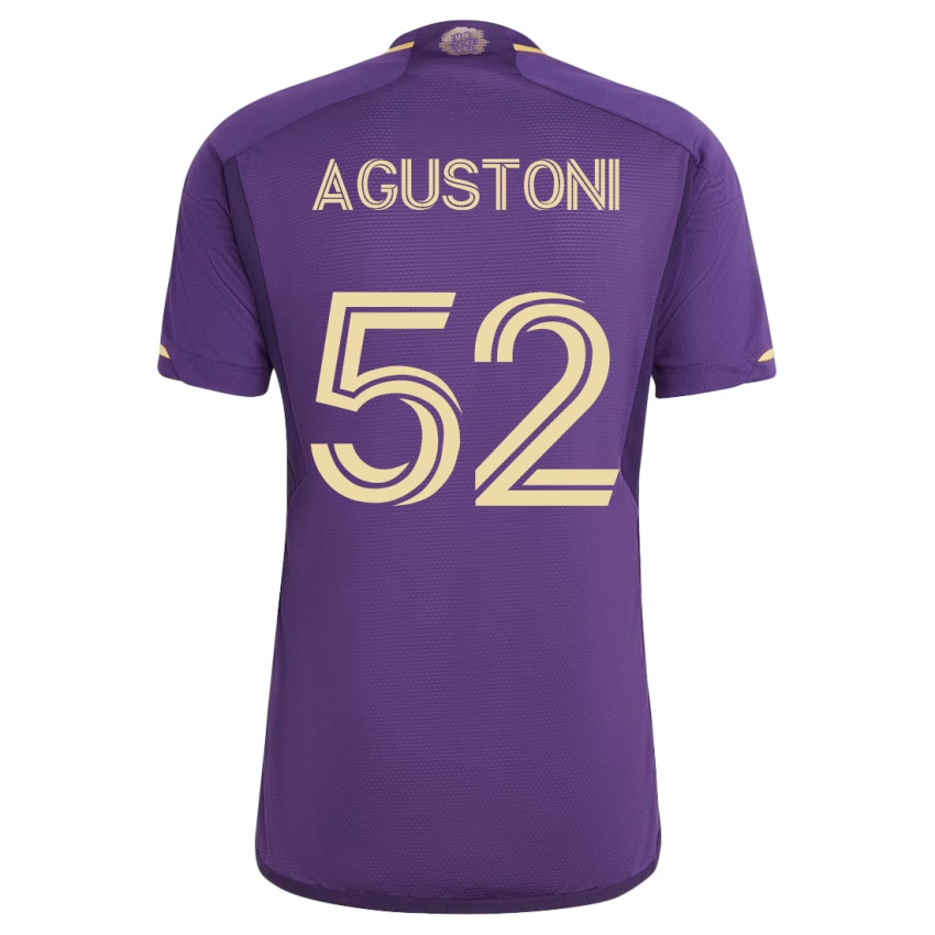 Kvinder Gonzalo Agustoni #52 Viol Hjemmebane Spillertrøjer 2023/24 Trøje T-Shirt