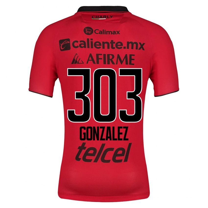 Kvinder Osmar González #303 Rød Hjemmebane Spillertrøjer 2023/24 Trøje T-Shirt