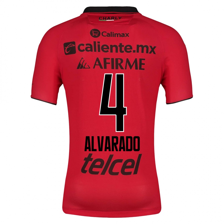 Kvinder Mónica Alvarado #4 Rød Hjemmebane Spillertrøjer 2023/24 Trøje T-Shirt