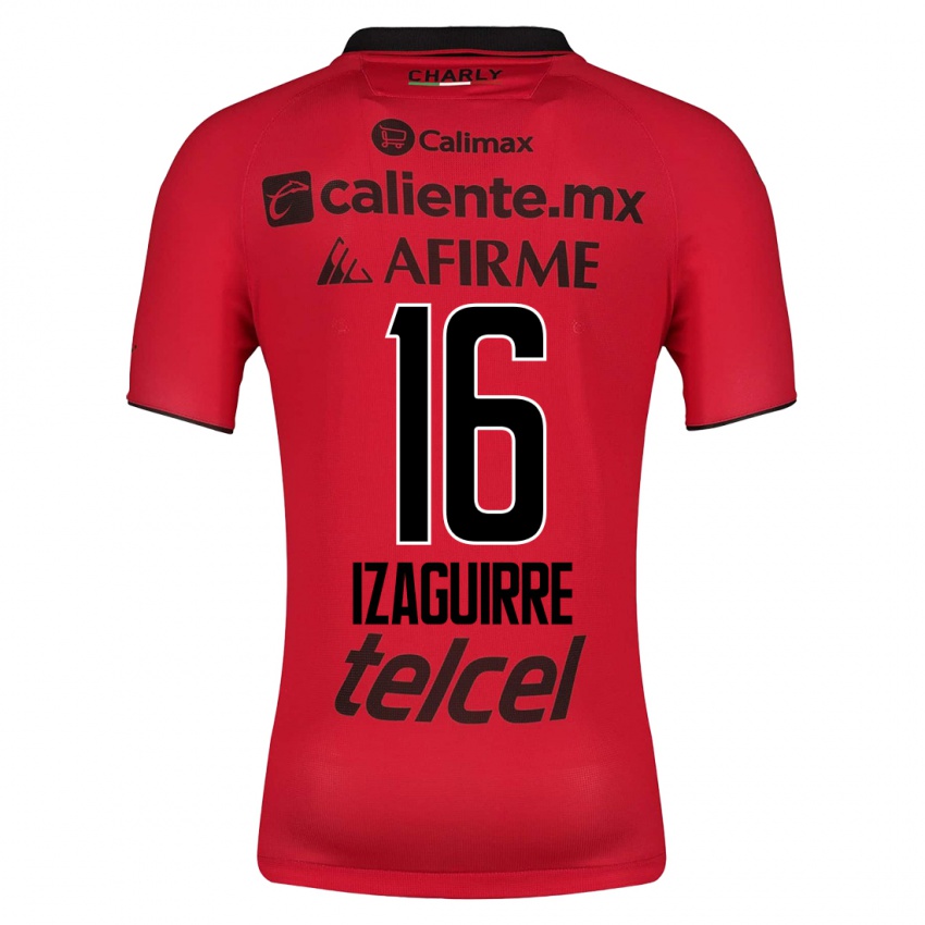 Kvinder Estefanía Izaguirre #16 Rød Hjemmebane Spillertrøjer 2023/24 Trøje T-Shirt