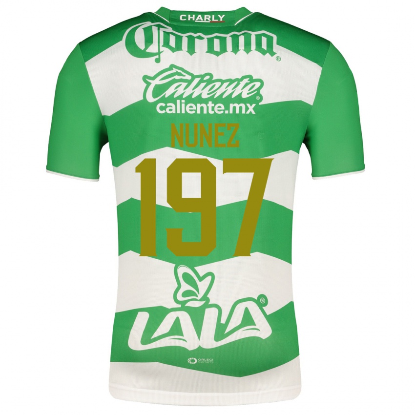 Kvinder Kevin Núñez #197 Grøn Hjemmebane Spillertrøjer 2023/24 Trøje T-Shirt
