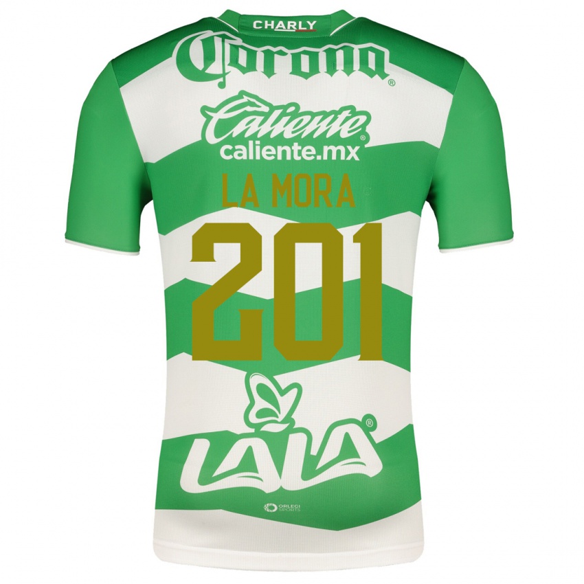 Kvinder Luis De La Mora #201 Grøn Hjemmebane Spillertrøjer 2023/24 Trøje T-Shirt