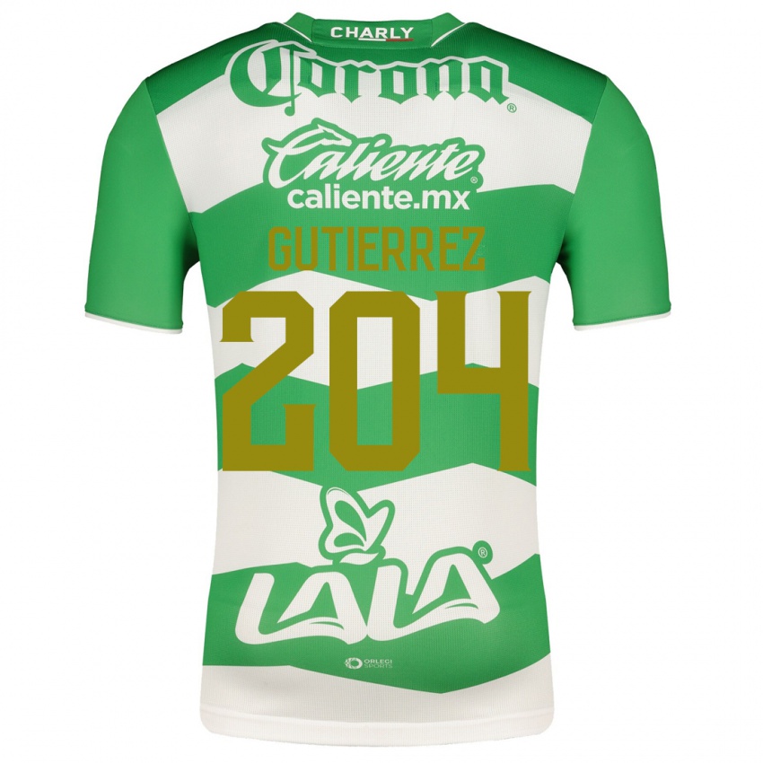 Kvinder Gabriel Gutiérrez #204 Grøn Hjemmebane Spillertrøjer 2023/24 Trøje T-Shirt