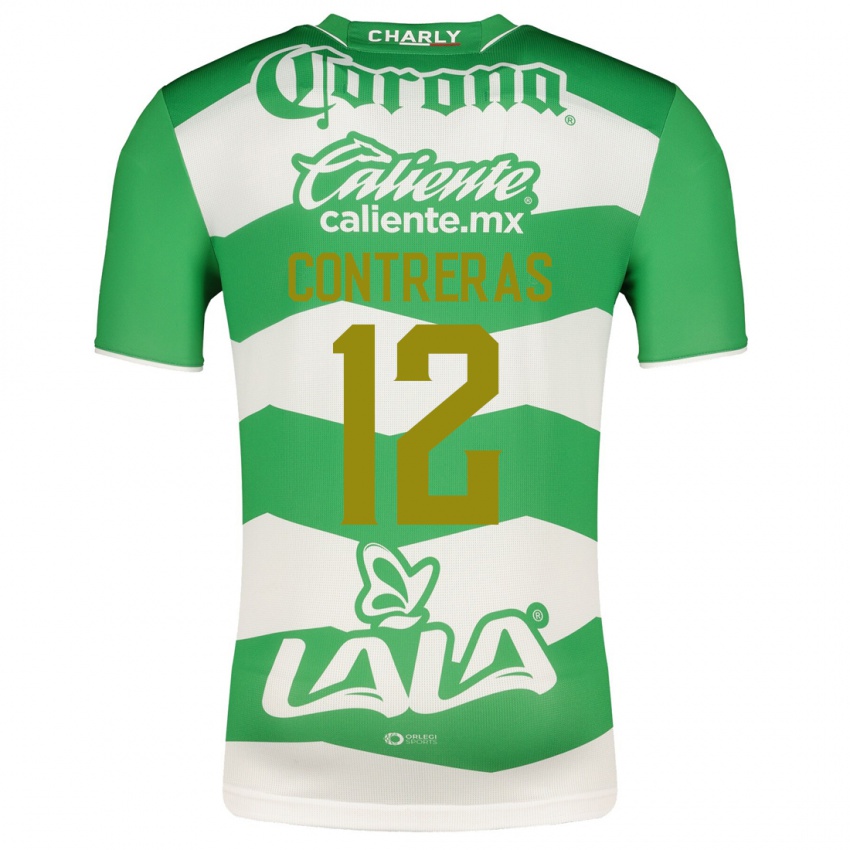 Kvinder Karol Contreras #12 Grøn Hjemmebane Spillertrøjer 2023/24 Trøje T-Shirt