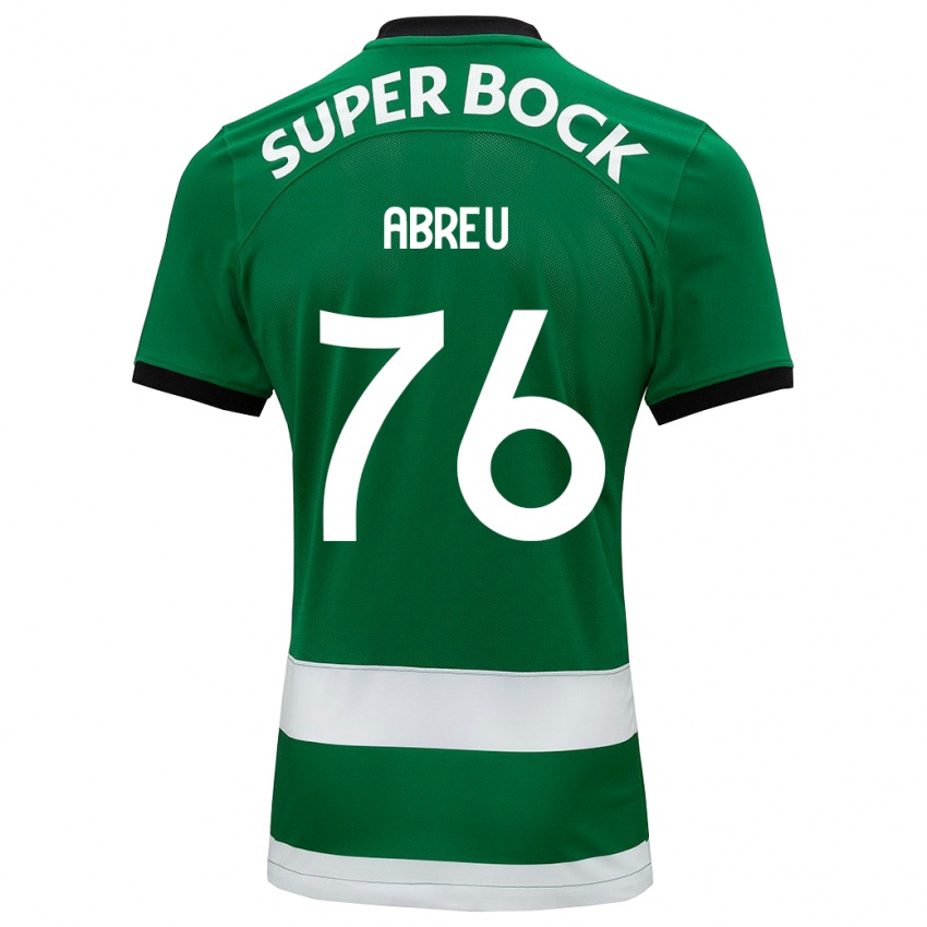 Kvinder Diogo Abreu #76 Grøn Hjemmebane Spillertrøjer 2023/24 Trøje T-Shirt