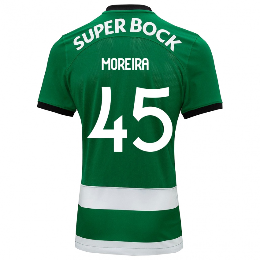 Kvinder David Moreira #45 Grøn Hjemmebane Spillertrøjer 2023/24 Trøje T-Shirt